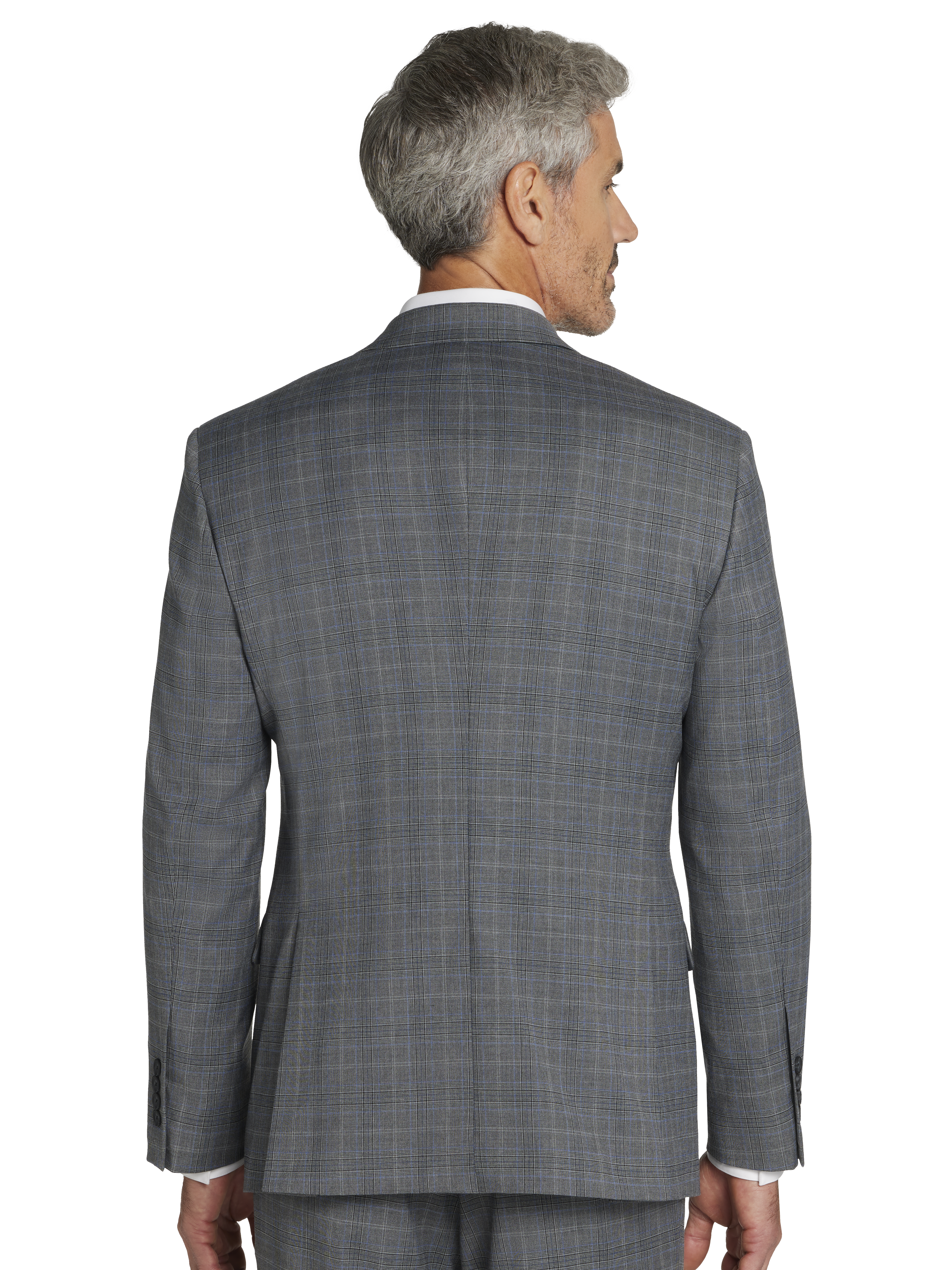 Modern Fit Windowpane Suit