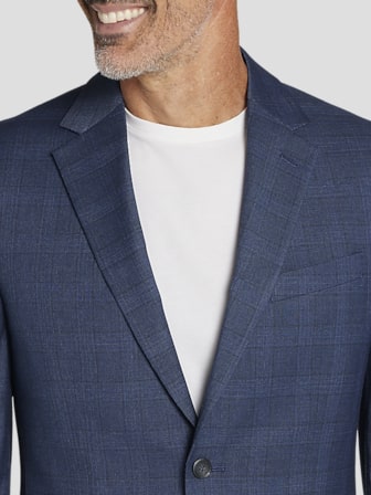 Modern Fit Plaid Suit