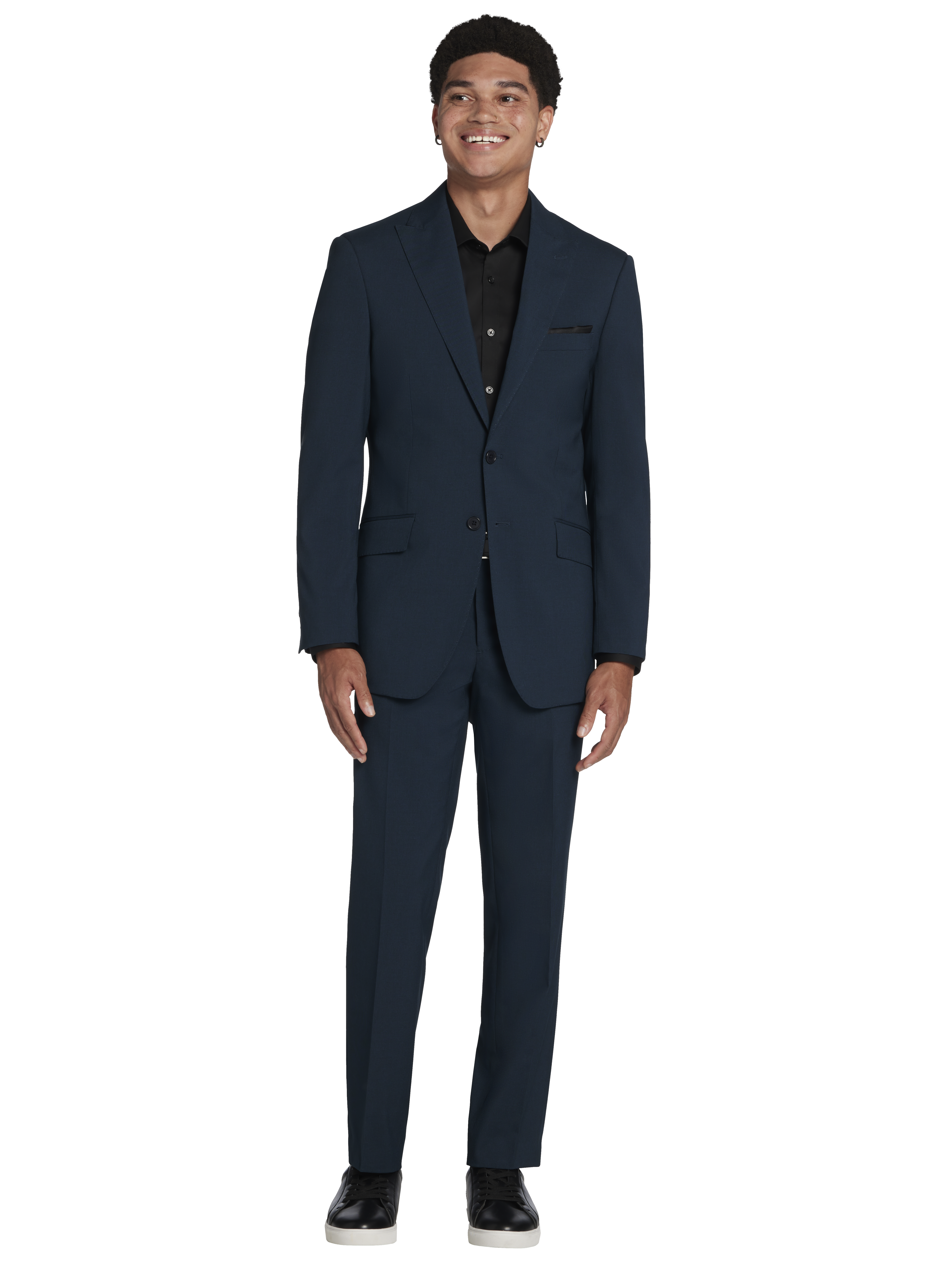 Slim Fit Houndstooth Suit