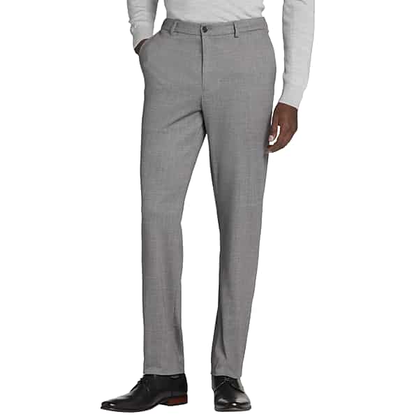 JOE Joseph Abboud Slim Fit Sharkskin Men's Suit Pants Gray Sharksin - Size: 44W x 32L TMW31B144T90