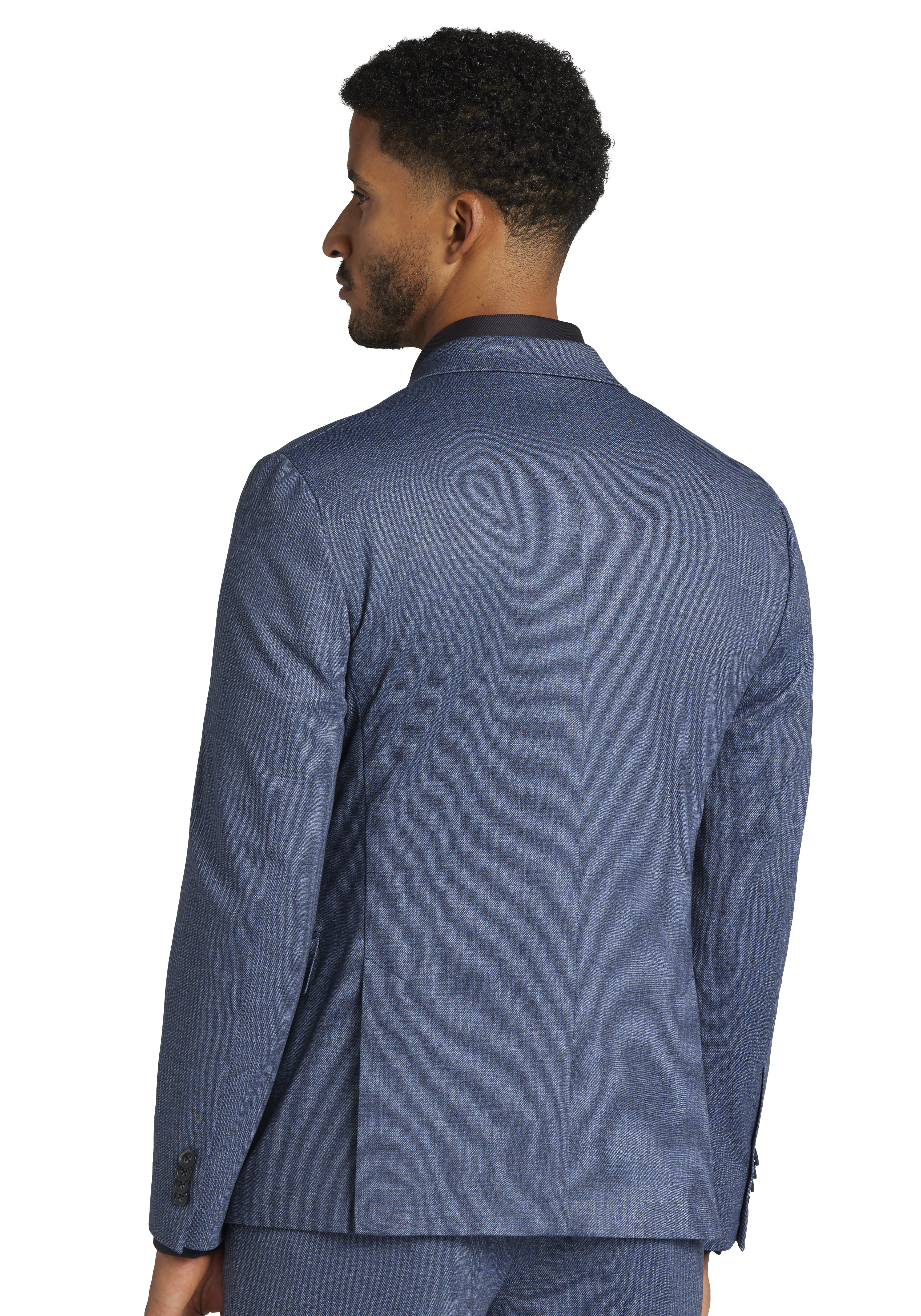 Slim Fit Sharkskin Suit Jacket