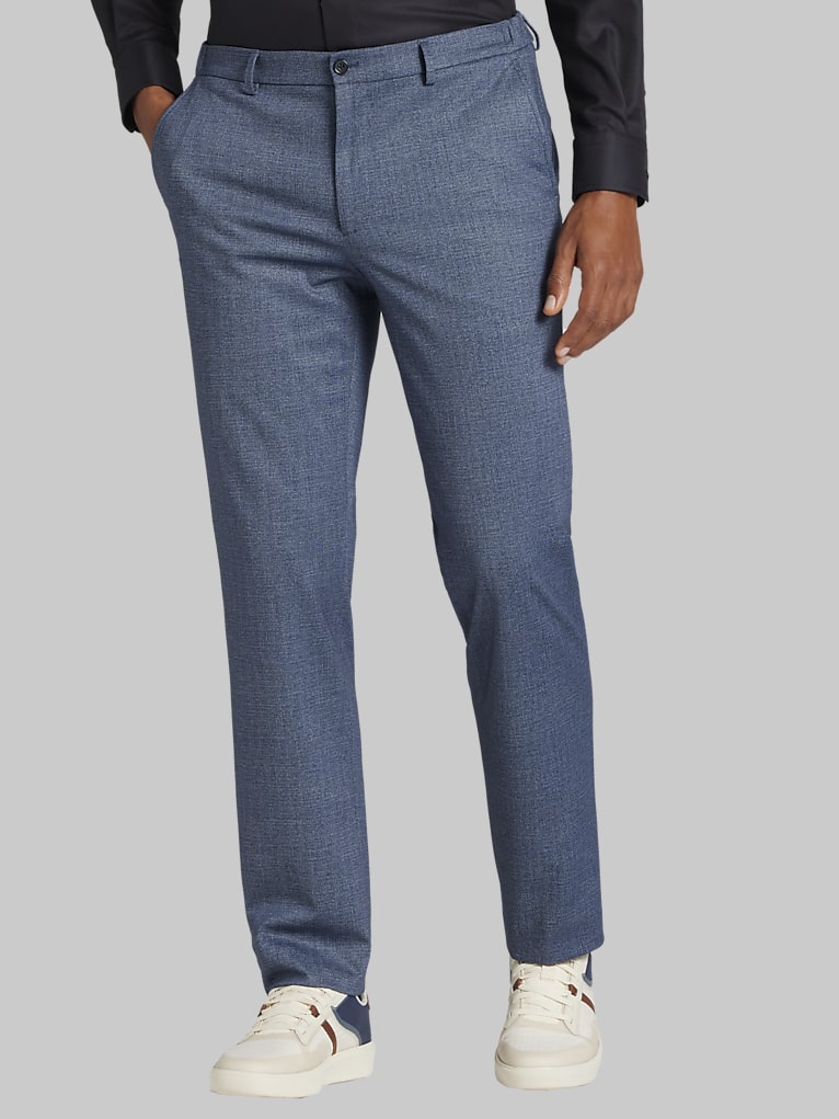 JOE Joseph Abboud Slim Fit Sharkskin Suit Pants
