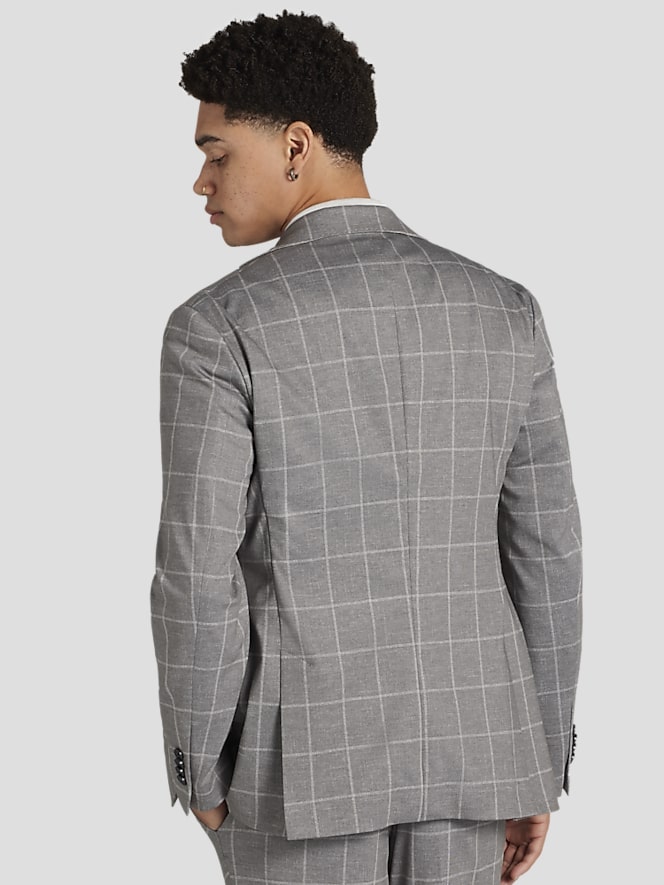 JOE Joseph Abboud Slim Fit Windowpane Suit Jacket