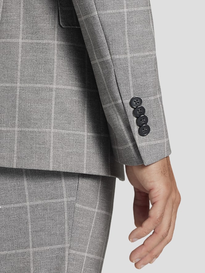 JOE Joseph Abboud Slim Fit Windowpane Suit Jacket