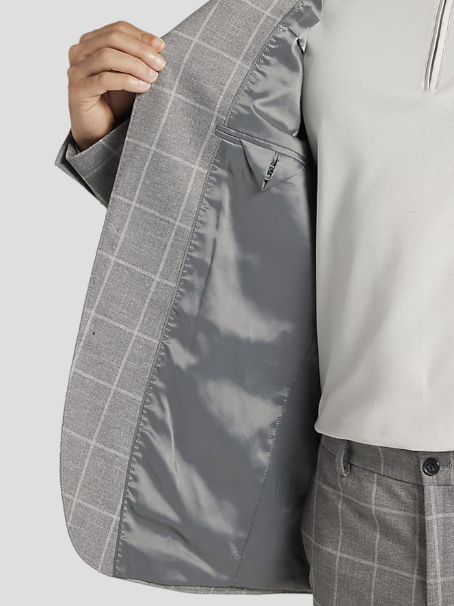 JOE Joseph Abboud Slim Fit Windowpane Suit Jacket