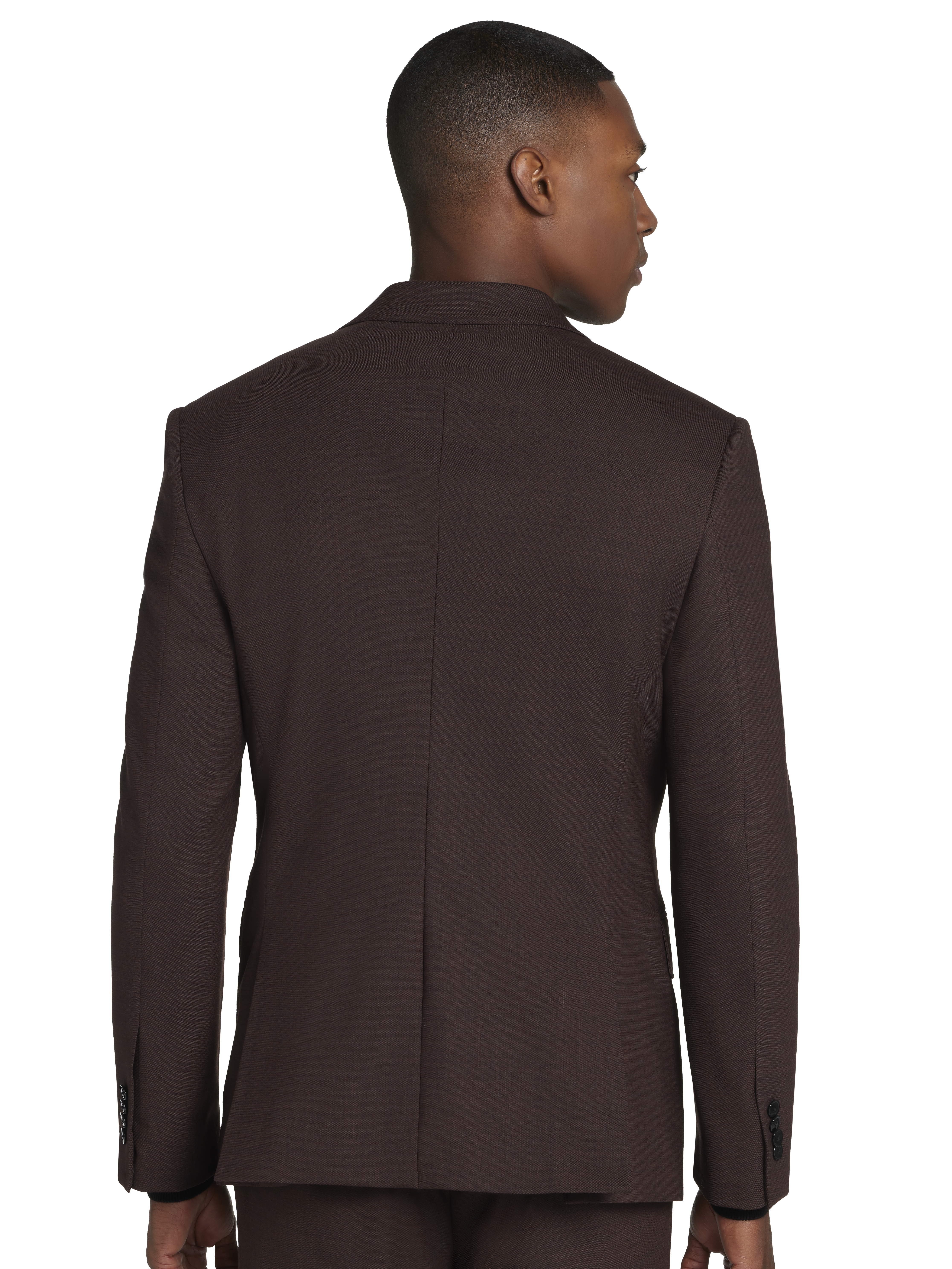 Slim Fit Sharkskin Suit Jacket
