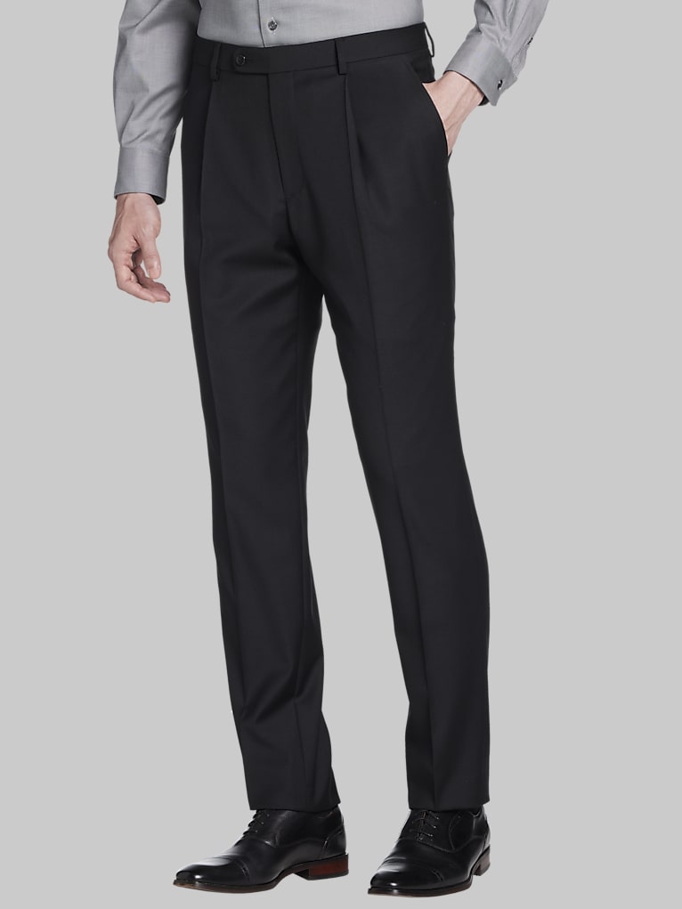 JOE Joseph Abboud Slim Fit Wool Blend Single Pleat Suit Pants