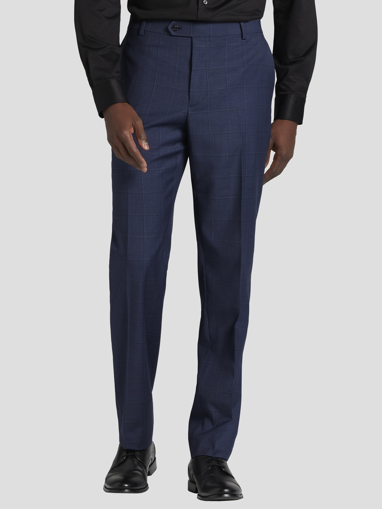 Joseph Classic Fit Wool Blend Windowpane Suit Pants