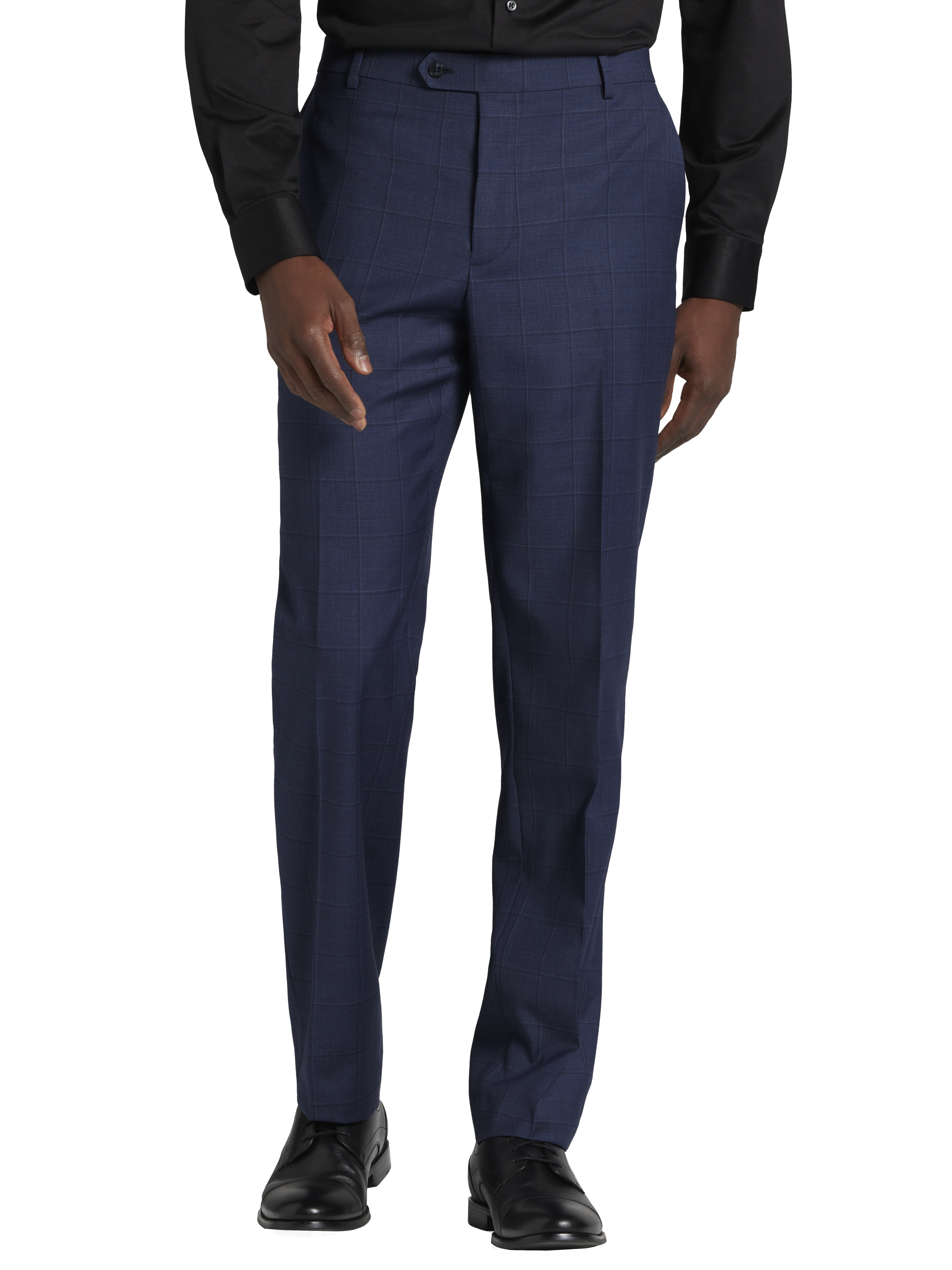 Classic Fit Windowpane Suit Separates Pants