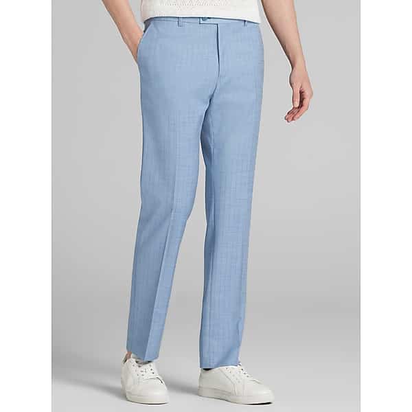 Paisley & Gray Men's Paisley & Amp; Gray Slim Fit Suit Stripe Pants Blue Stripe - Size: 33W x 32L TMW32B833T37