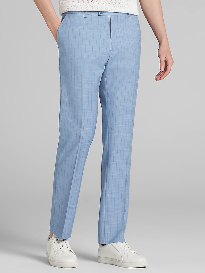 Paisley &Amp; Gray Slim Fit Suit Stripe Pants