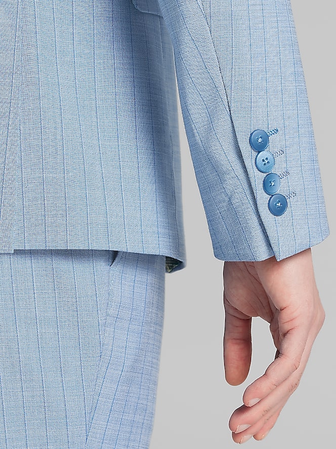 Paisley &Amp; Gray Slim Fit Suit Stripe Jacket