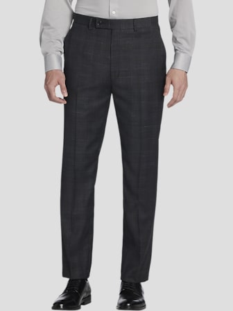 Slim Fit Linen Blend Stripe Suit Pants