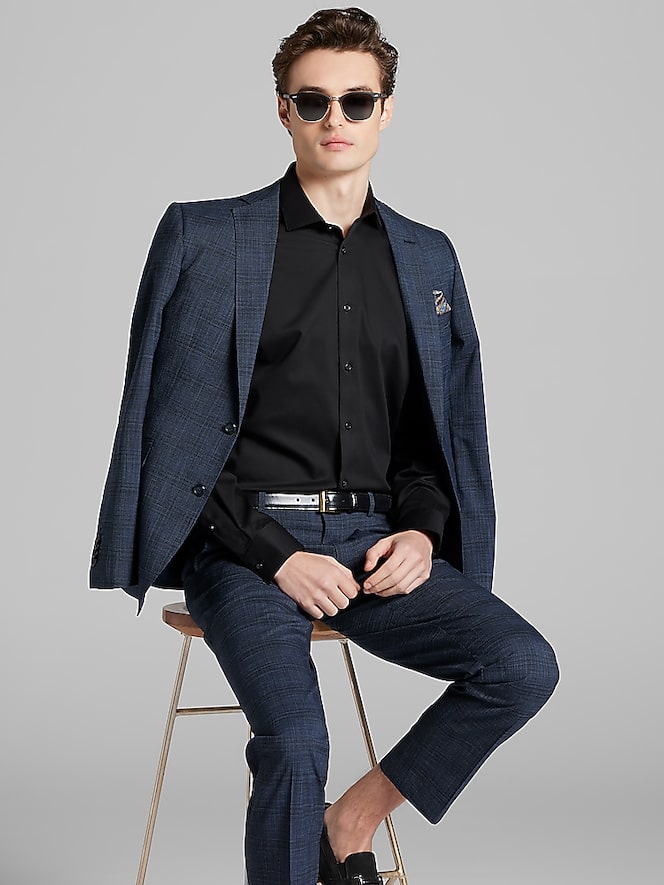 Wilke-Rodriguez Slim Fit Plaid Suit