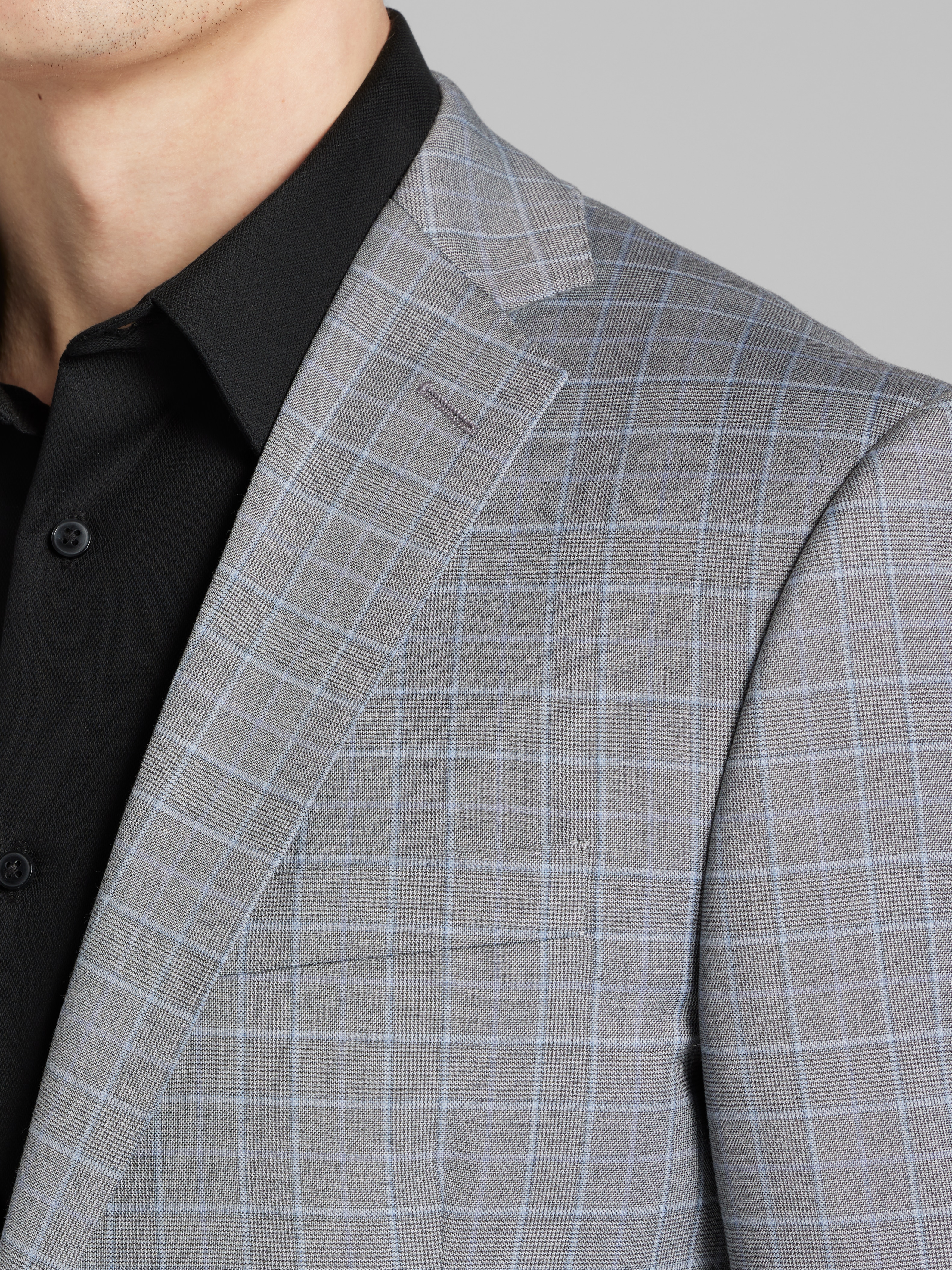 Slim Fit Plaid Suit