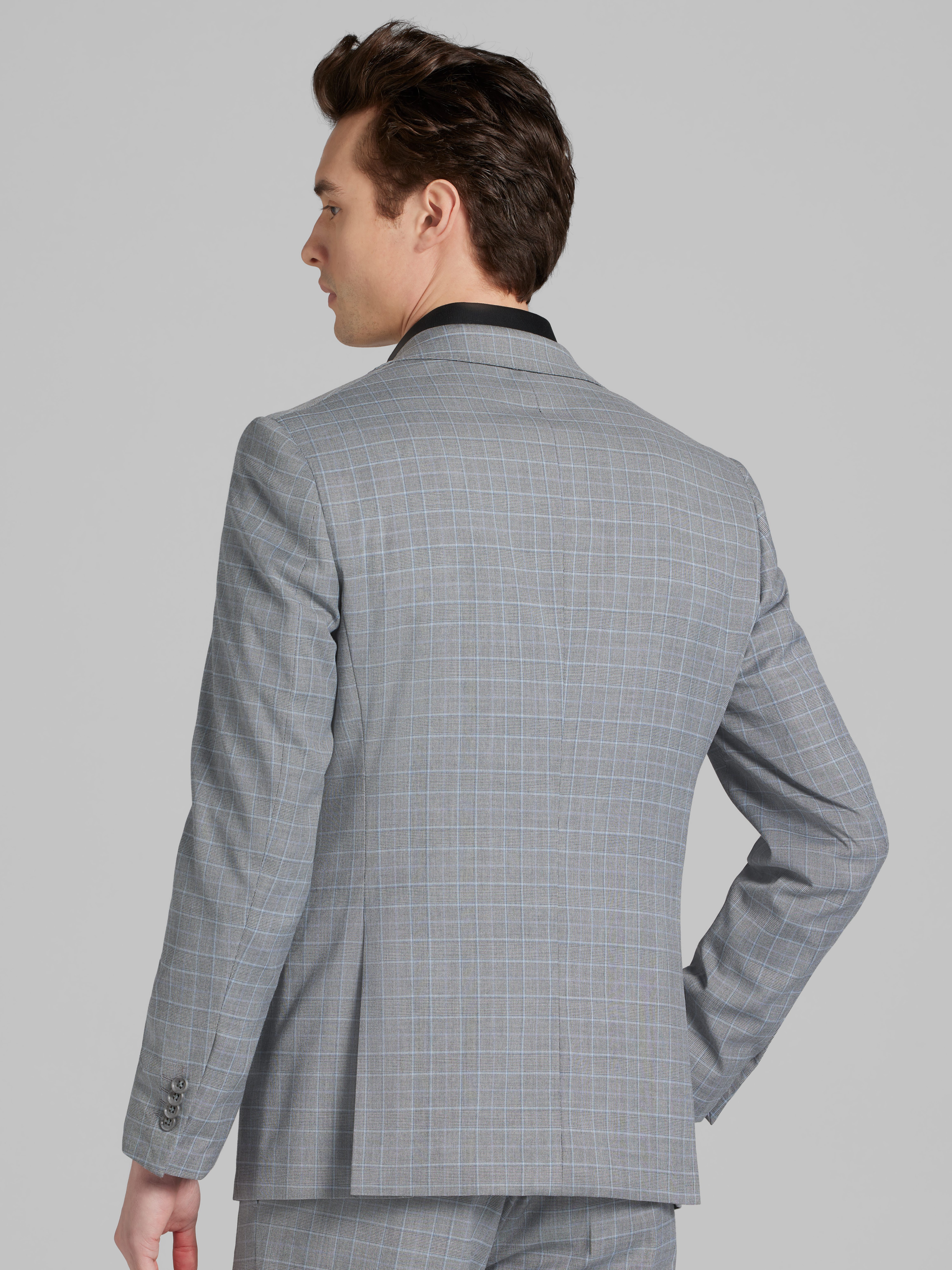 Slim Fit Plaid Suit