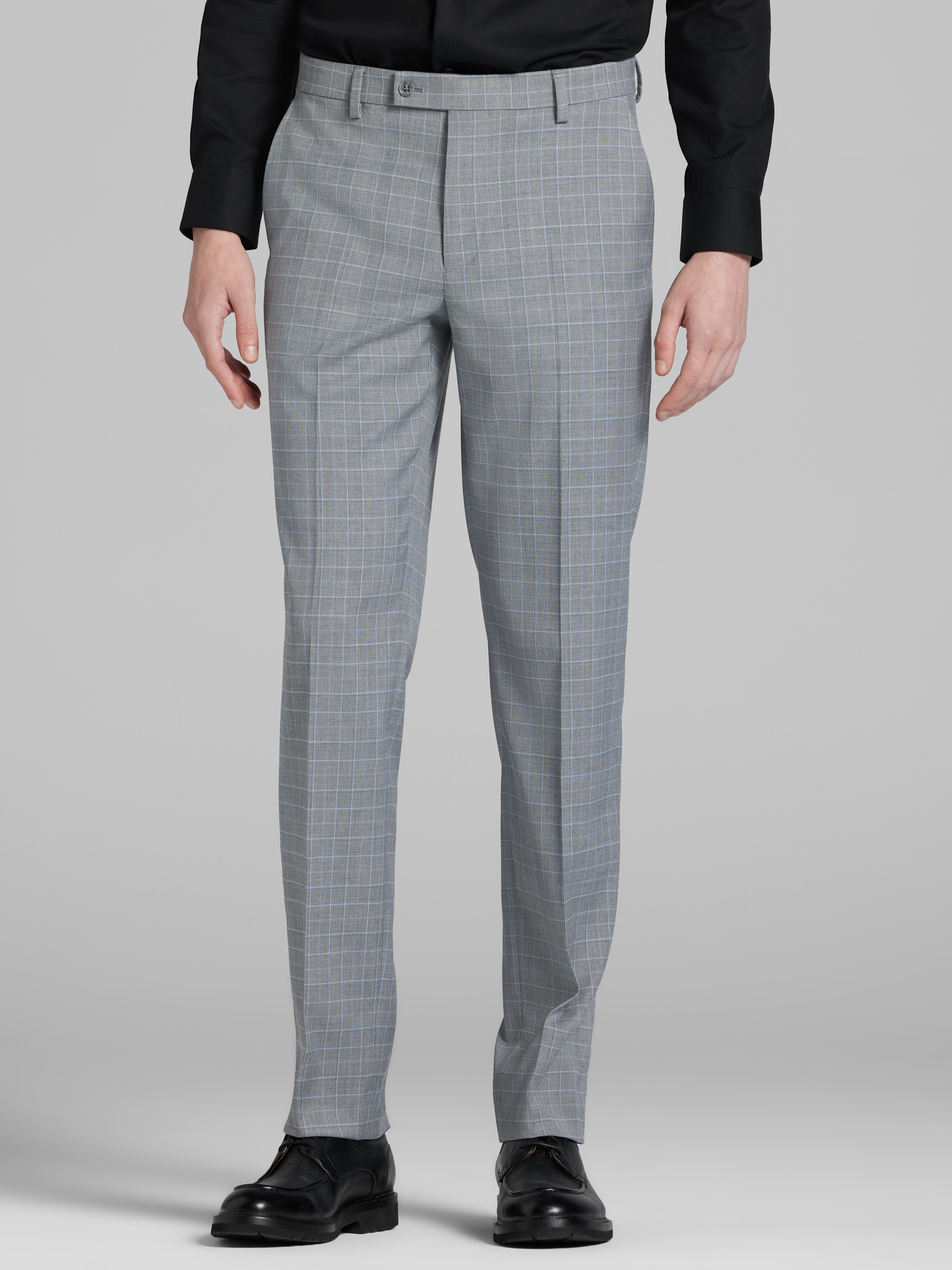 Slim Fit Plaid Suit