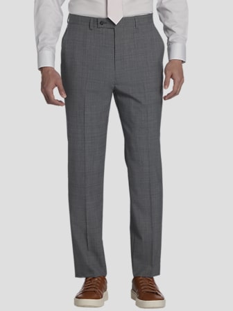 Slim Fit Linen Blend Stripe Suit Pants