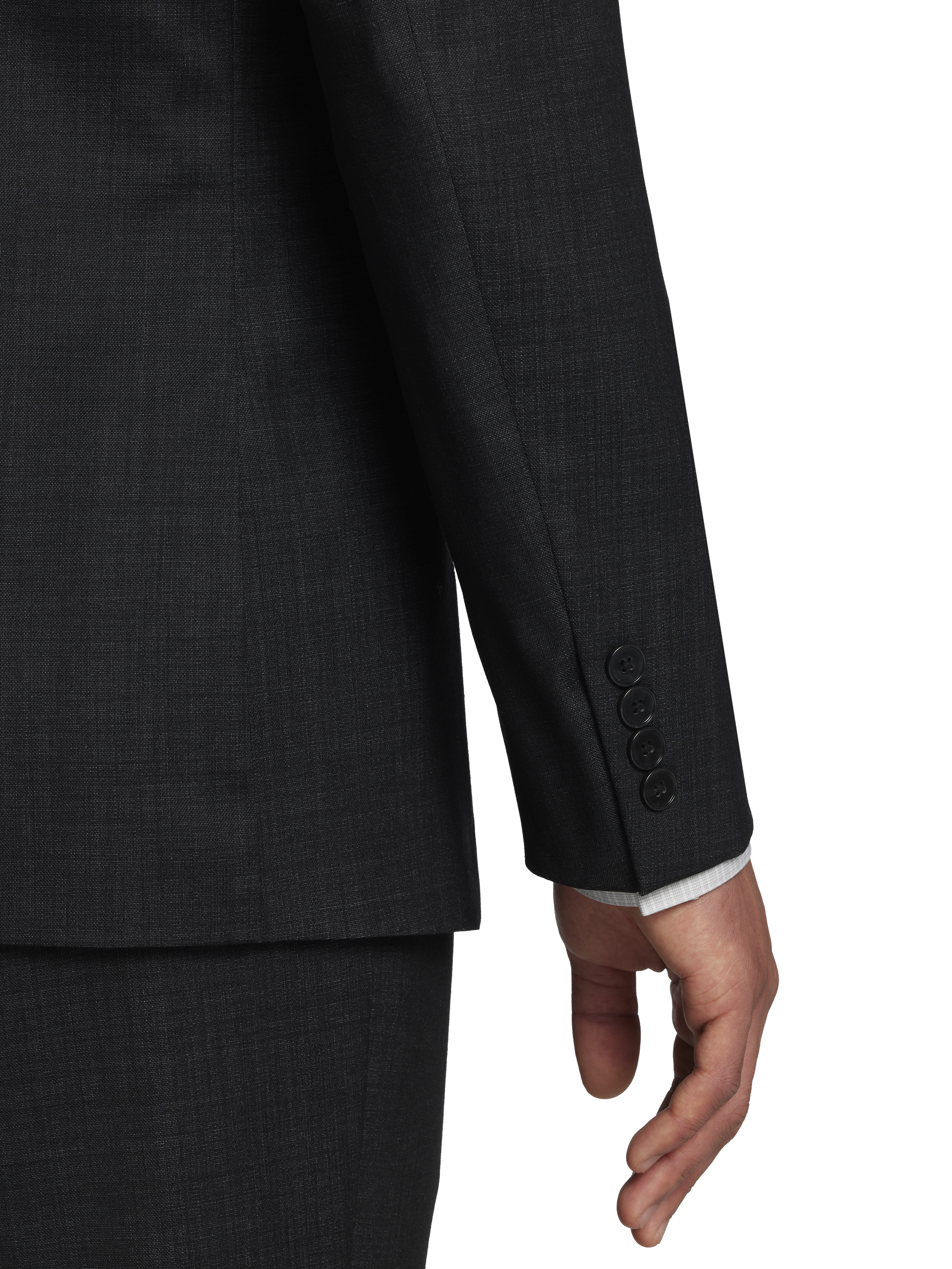 Slim Fit Wool Blend Peak Lapel Suit jacket