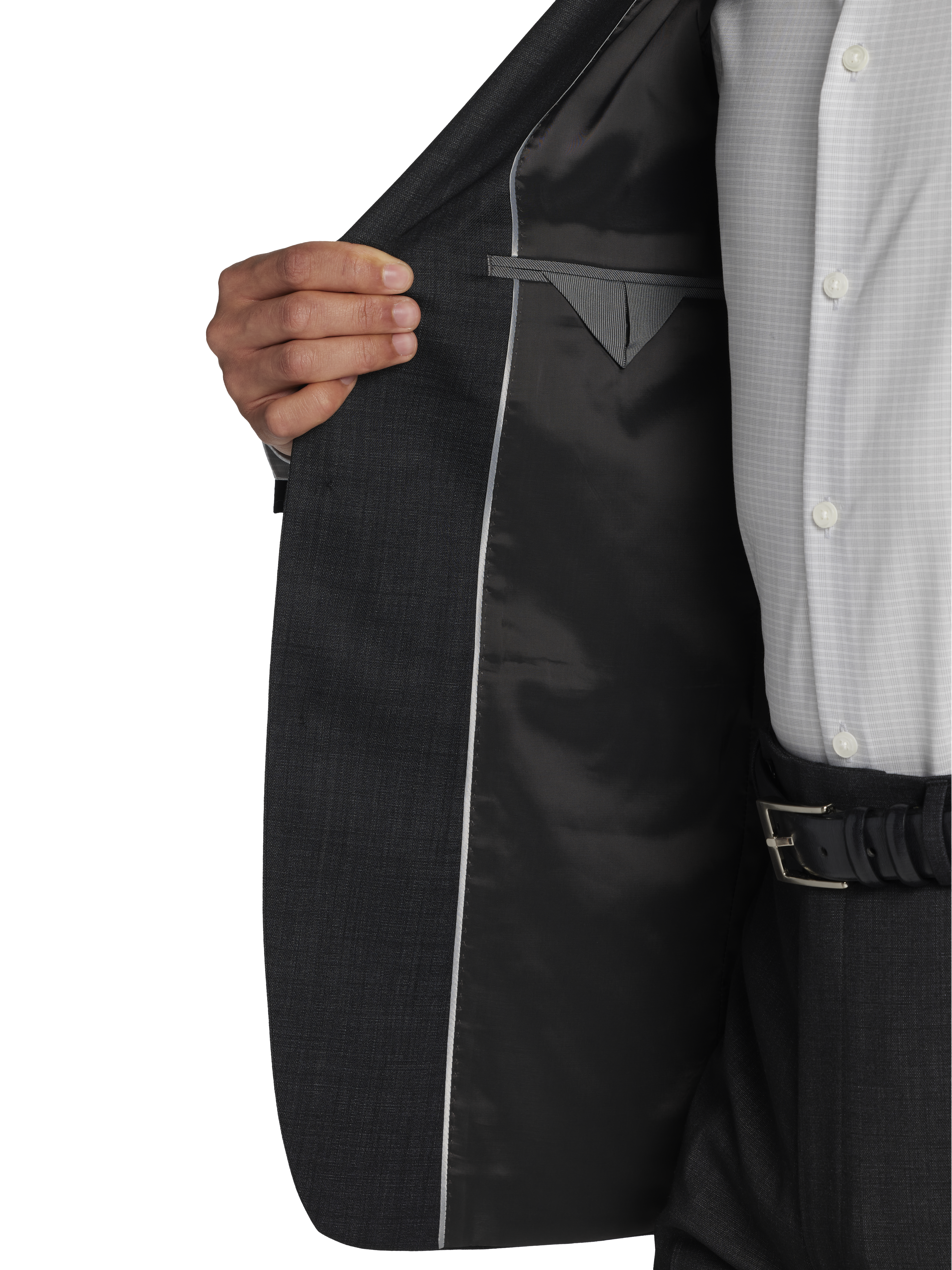 Slim Fit Wool Blend Peak Lapel Suit jacket