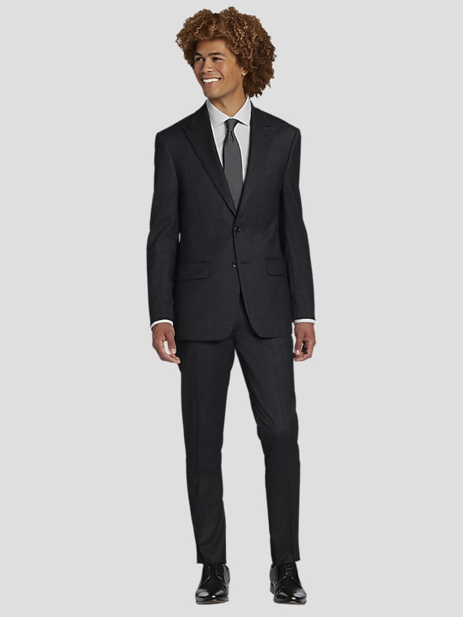 Calvin Klein Slim Fit Wool Blend Peak Lapel Suit jacket