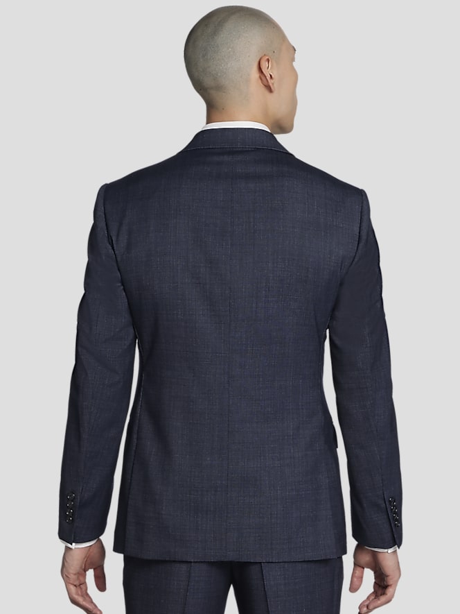 Calvin Klein Slim FIt Wool Blend Double-Breasted Suit Jacket