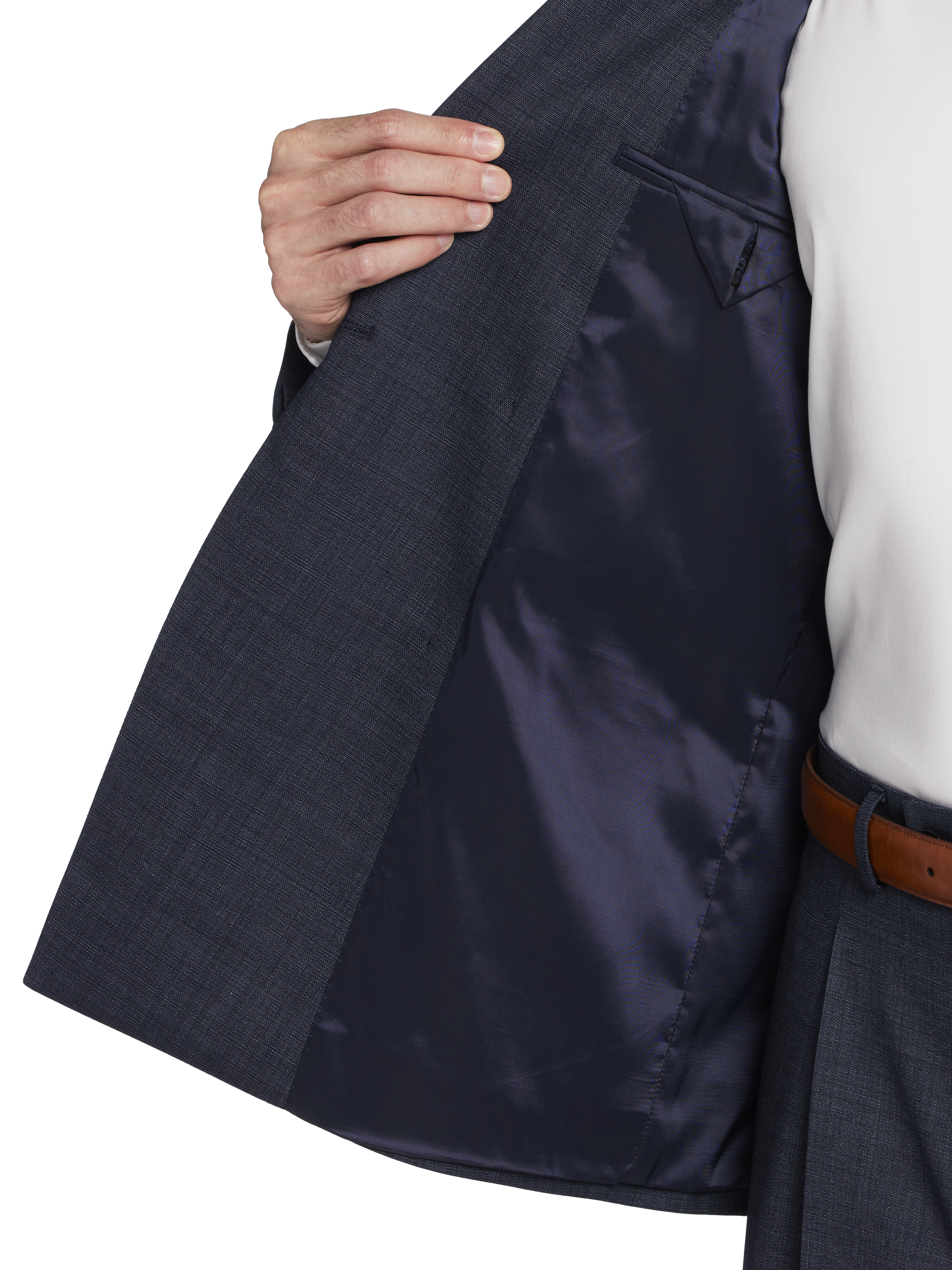Slim FIt Wool Blend Double-Breasted Suit Jacket