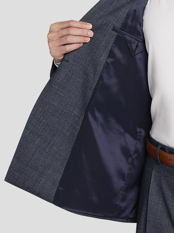 Calvin Klein Slim FIt Wool Blend Double-Breasted Suit Jacket