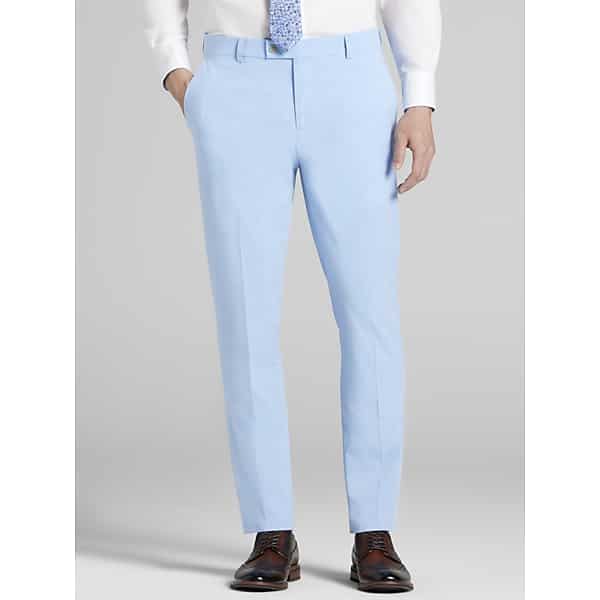 Egara Modern Fit Men's Suit Pants Sky Blue - Size: 42W x 32L TMW33NU42T15
