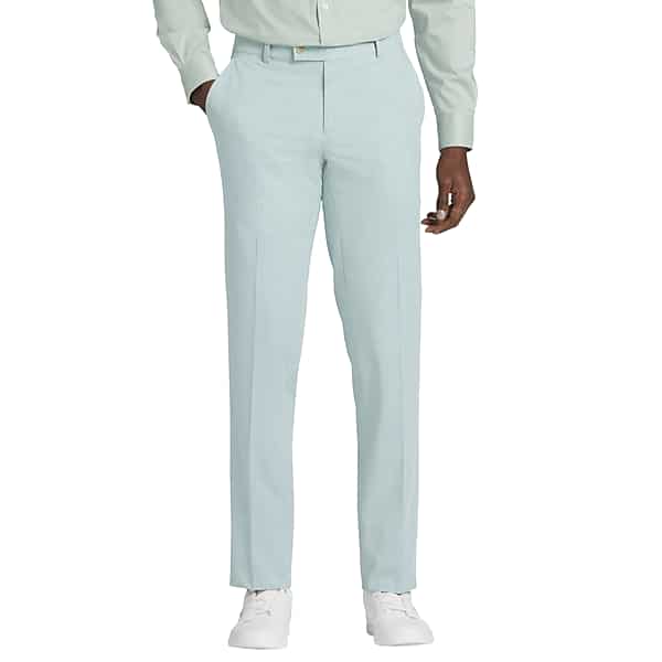 Egara Modern Fit Men's Suit Pants Seafoam - Size: 52W x 34L TMW33NW52F35