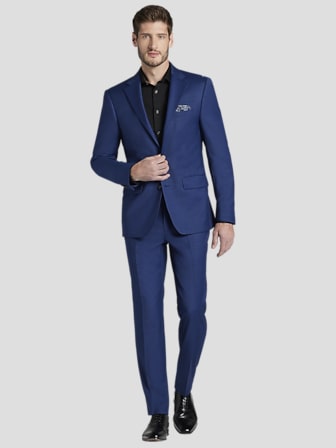 Slim Fit Plaid Suit