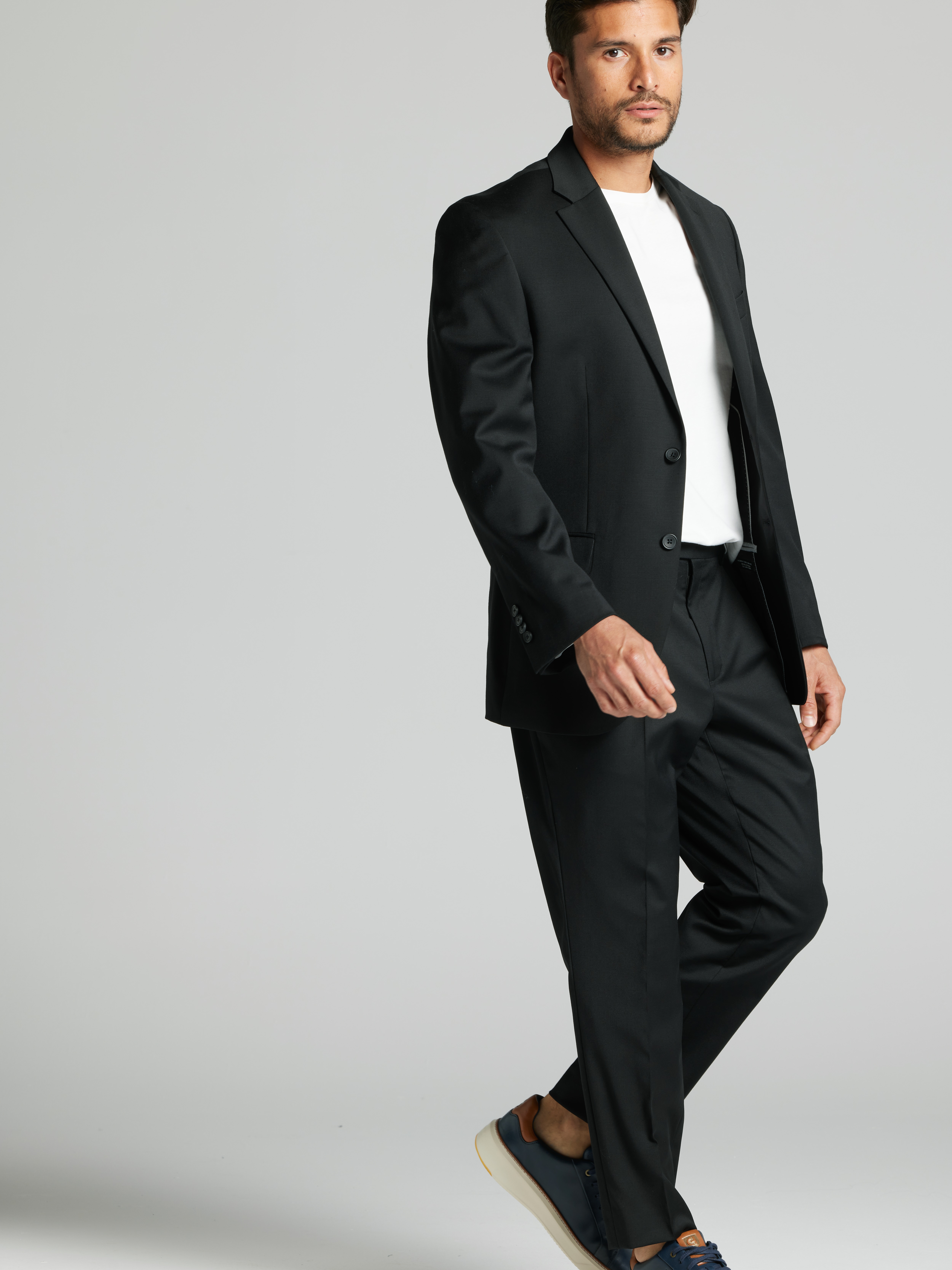 Modern Fit Wool Blend Suit Jacket