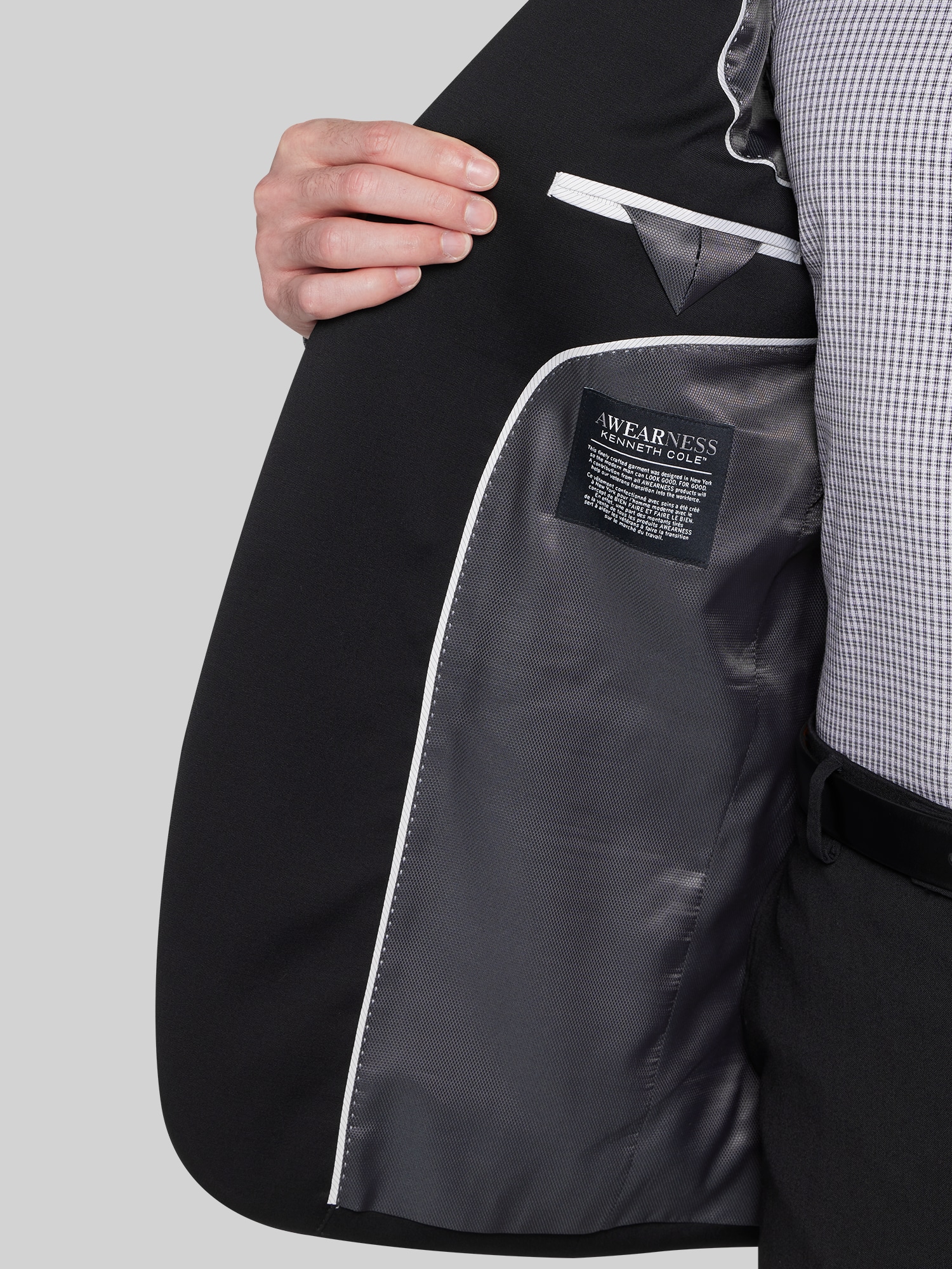 Modern Fit Wool Blend Suit Jacket