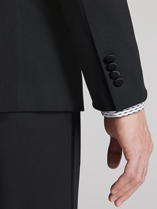 Egara Skinny Fit Satin Shawl Tuxedo Jacket