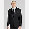 Egara Skinny Fit Satin Shawl Tuxedo Jacket