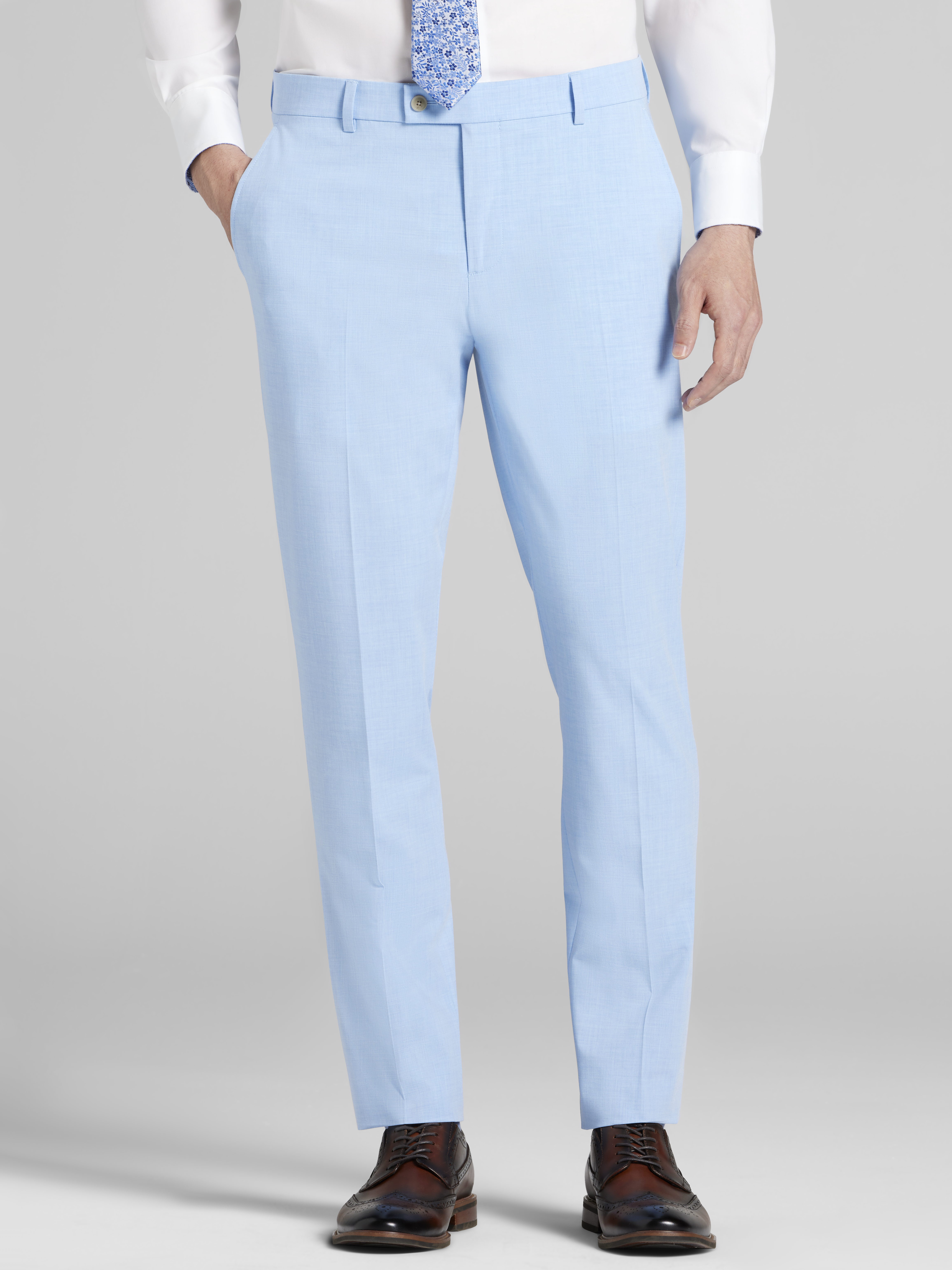 Skinny Fit Suit Pants