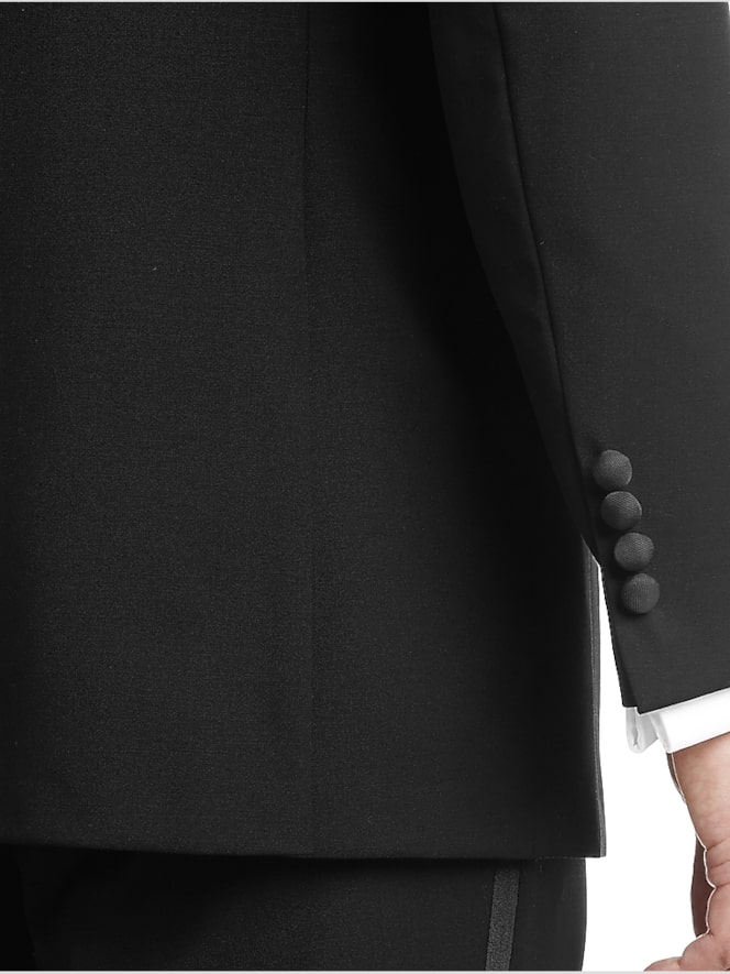 BLACK by Vera Wang Slim Fit Wool 3-Piece Tuxedo