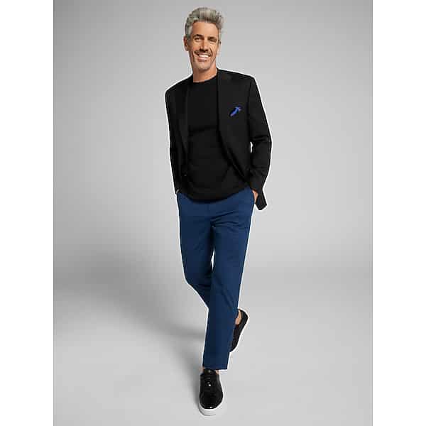 Joseph Abboud Big Tall American Bespoke Modern Fit Mens Suit Jacket Black Solid
