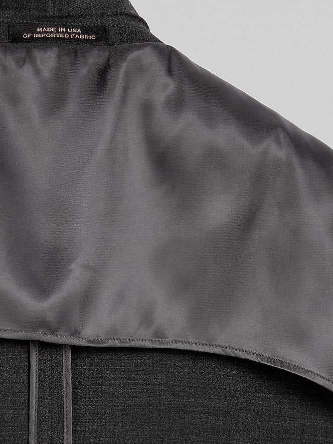 Joseph Abboud American Bespoke Modern Fit Wool Half Lined Suit Jacket, Charcoal Gray - Image 7 of 10