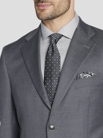 Slim Fit Wool Blend Suit Jacket