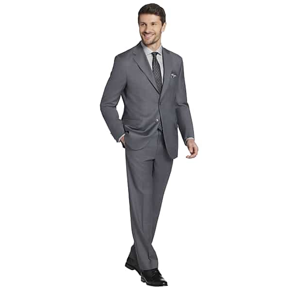 Joseph Abboud American Bespoke Modern Fit Men's Suit Jacket Gray - Size: 38 Long TMW350M38304