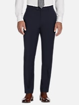 Joseph Abboud American Bespoke Modern Fit Wool Flat Front Suit Pants