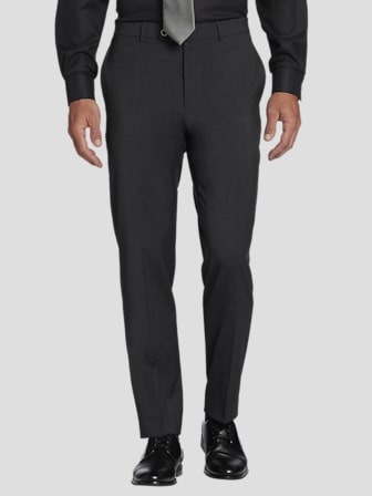 Modern Fit Windowpane Suit Jacket