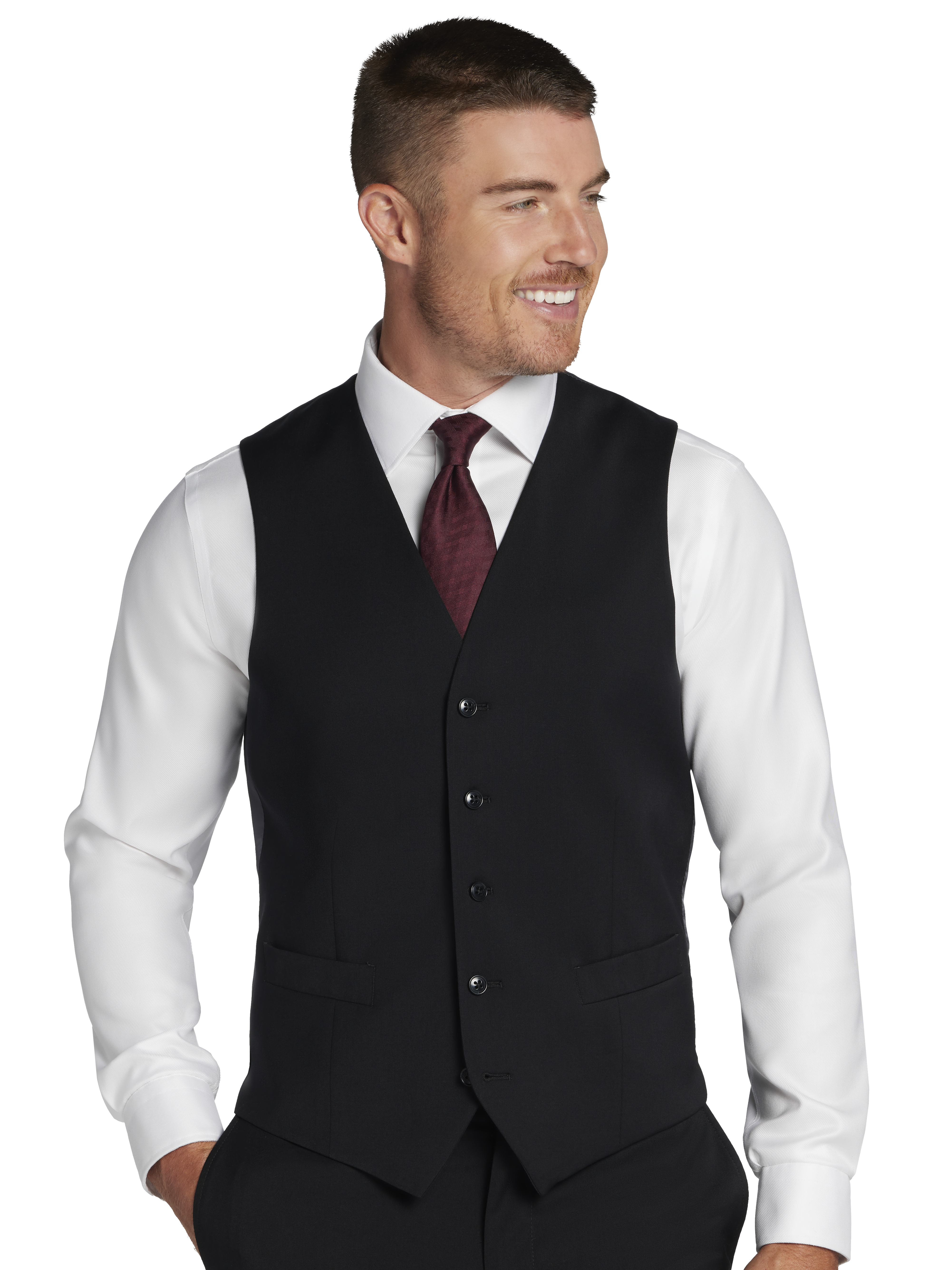 トップス Mountain Research Joseph Vest Joseph Abboud Modern Fit Suit Vest, Black Solid | Men's Wearhouse