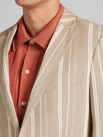 Notch Lapel Suit Jacket