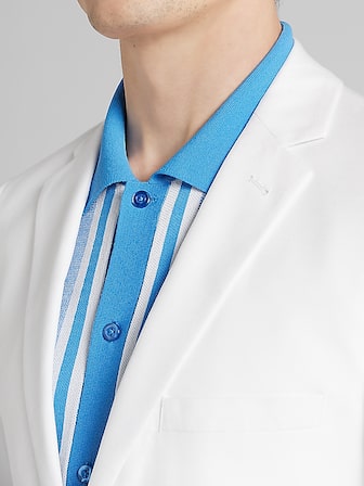 Slim Fit Linen Blend Stripe Suit Pants