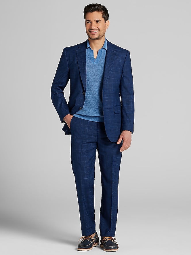 Wilke-Rodriguez Modern Fit Plaid Suit