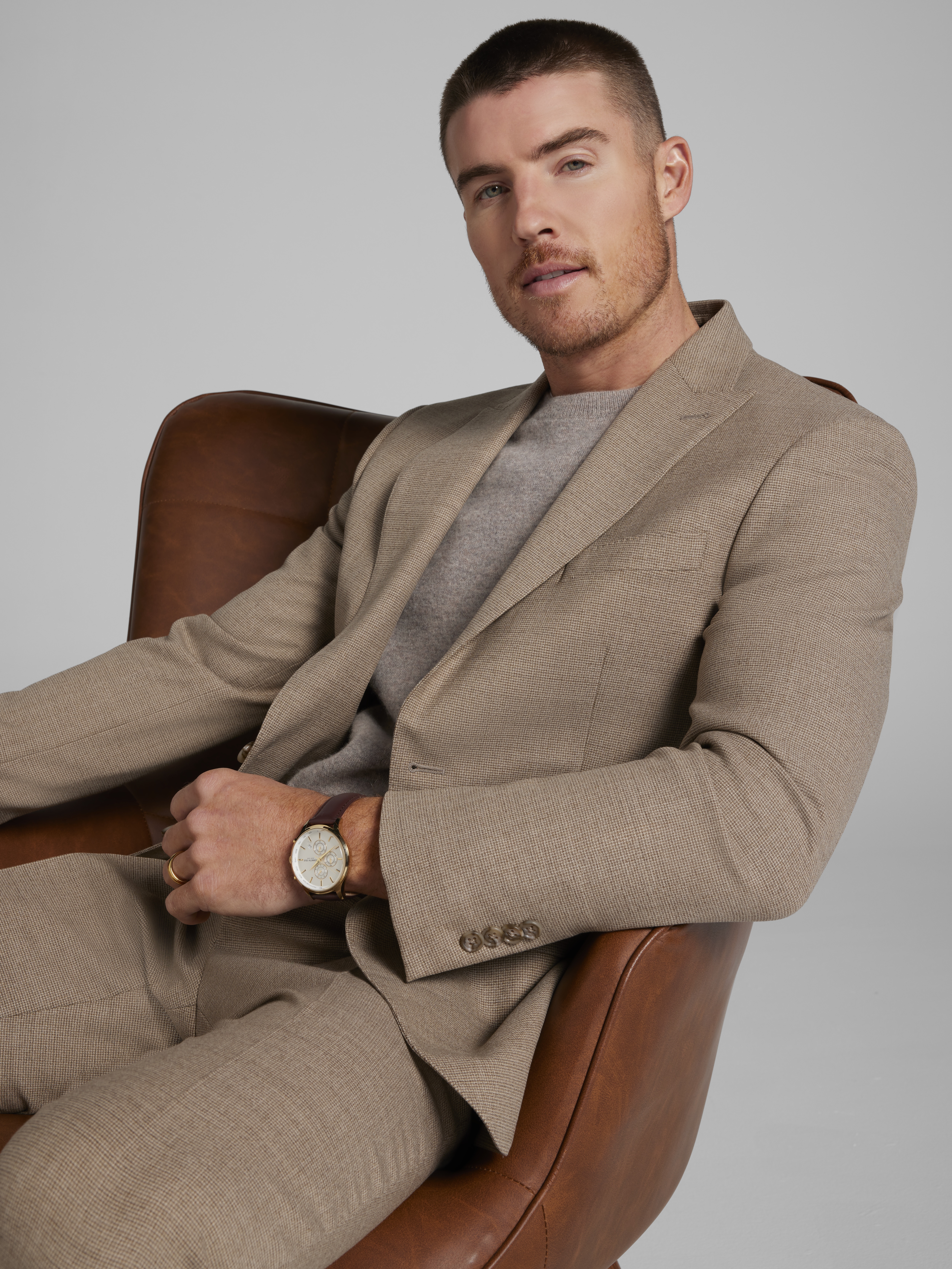 Slim Fit Wool Blend Suit Jacket