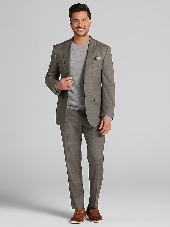 Wilke-Rodriguez Modern Fit Plaid Suit