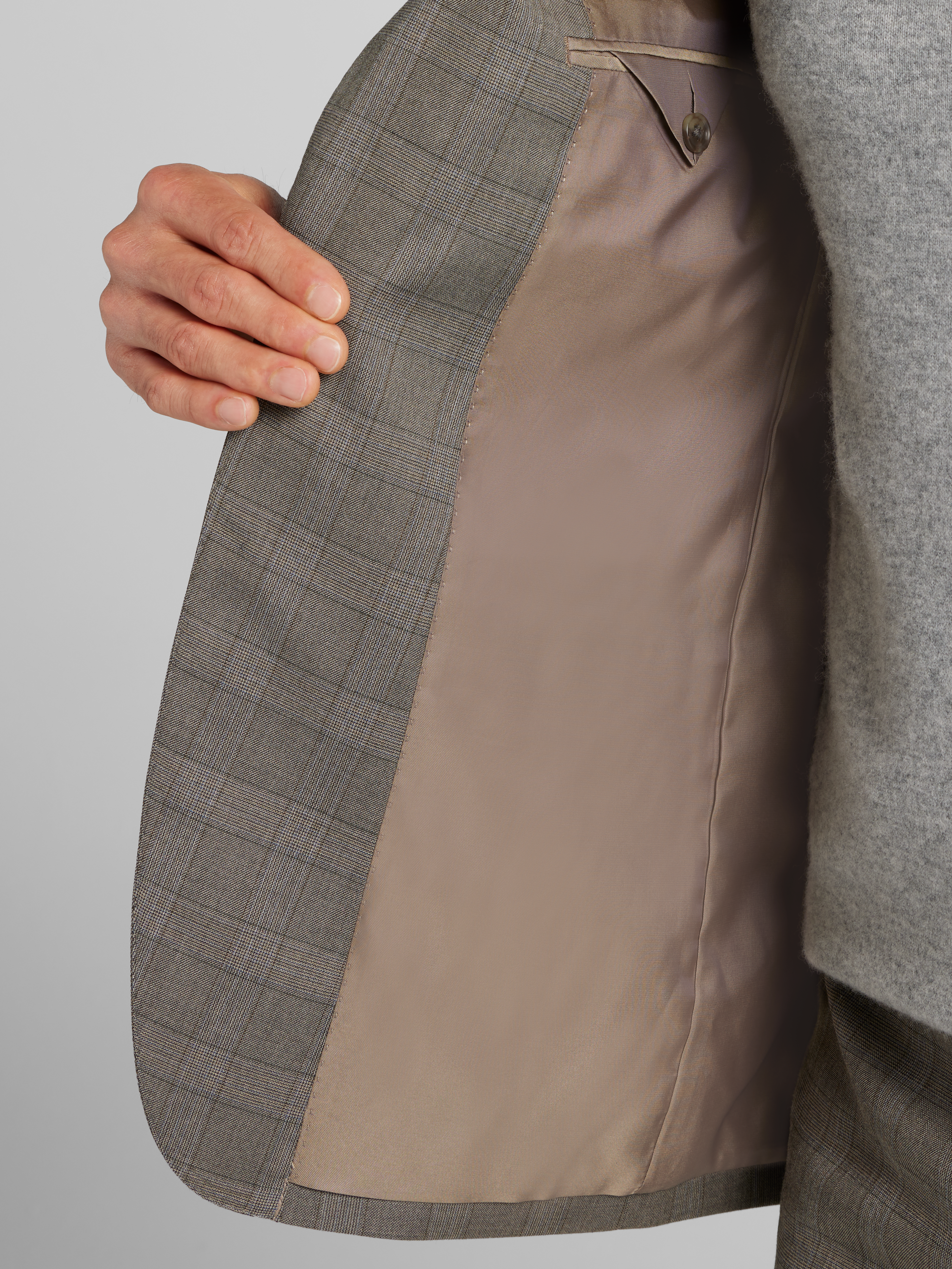 Modern Fit Plaid Suit